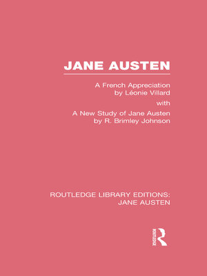 cover image of Jane Austen (RLE Jane Austen)